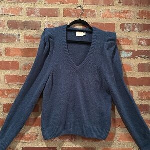 Women's Nation Teal V-Neck Sweater